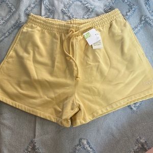 NWT LEVIS Yellow Sweat Shorts